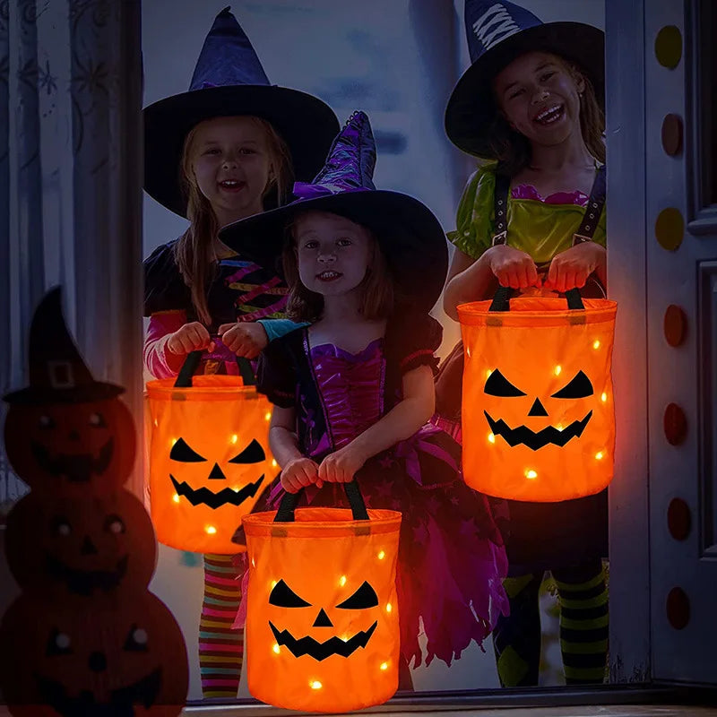 Glow-in-the-Dark Halloween Buckets