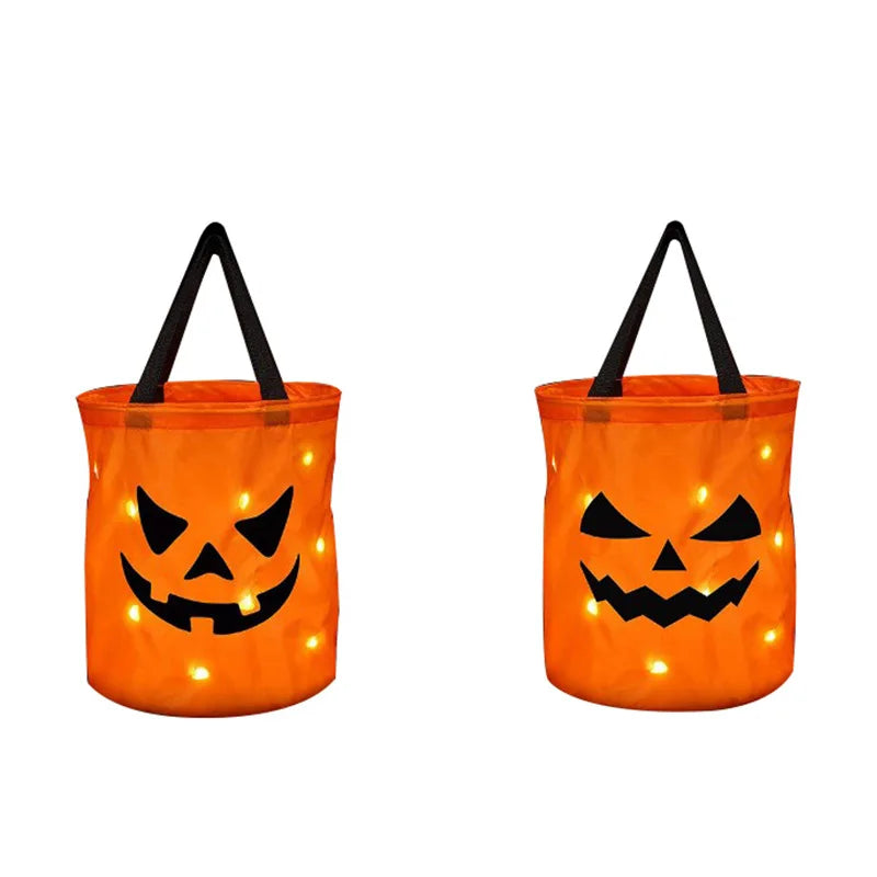 Glow-in-the-Dark Halloween Buckets