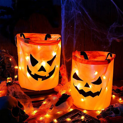 Glow-in-the-Dark Halloween Buckets