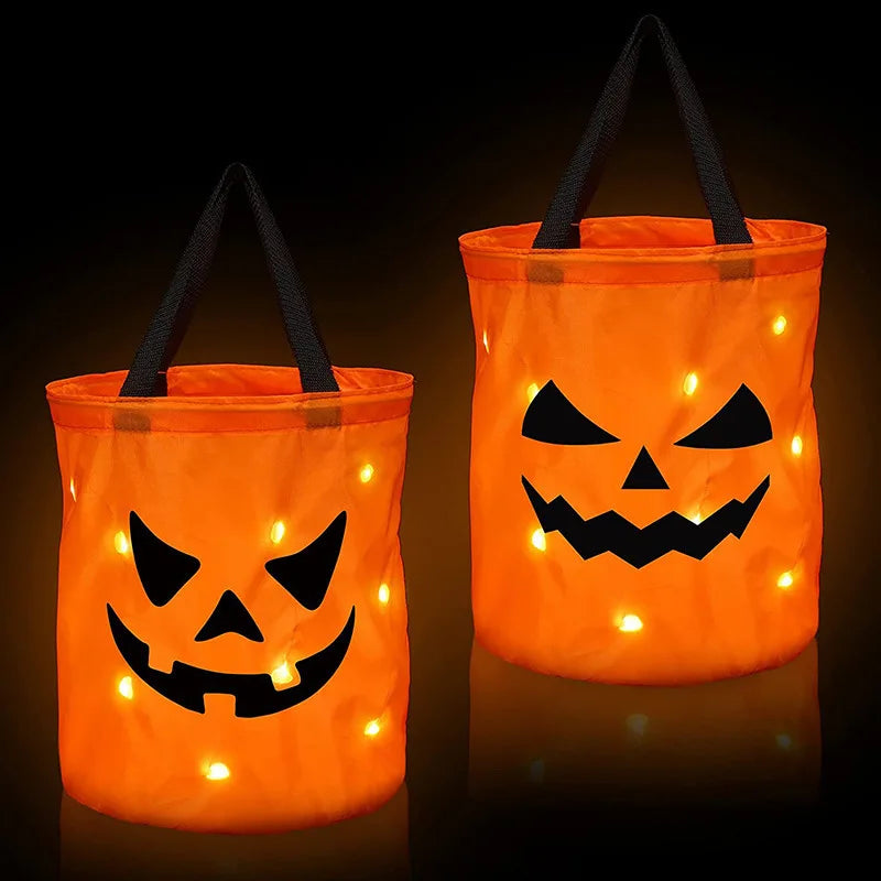 Glow-in-the-Dark Halloween Buckets