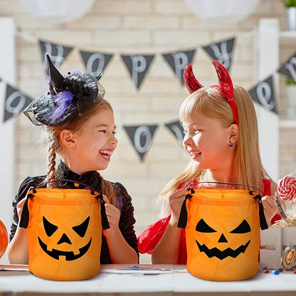 Glow-in-the-Dark Halloween Buckets