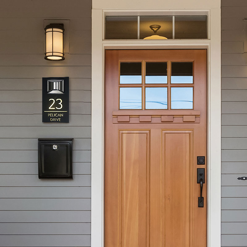 Custom Solar Door Sign