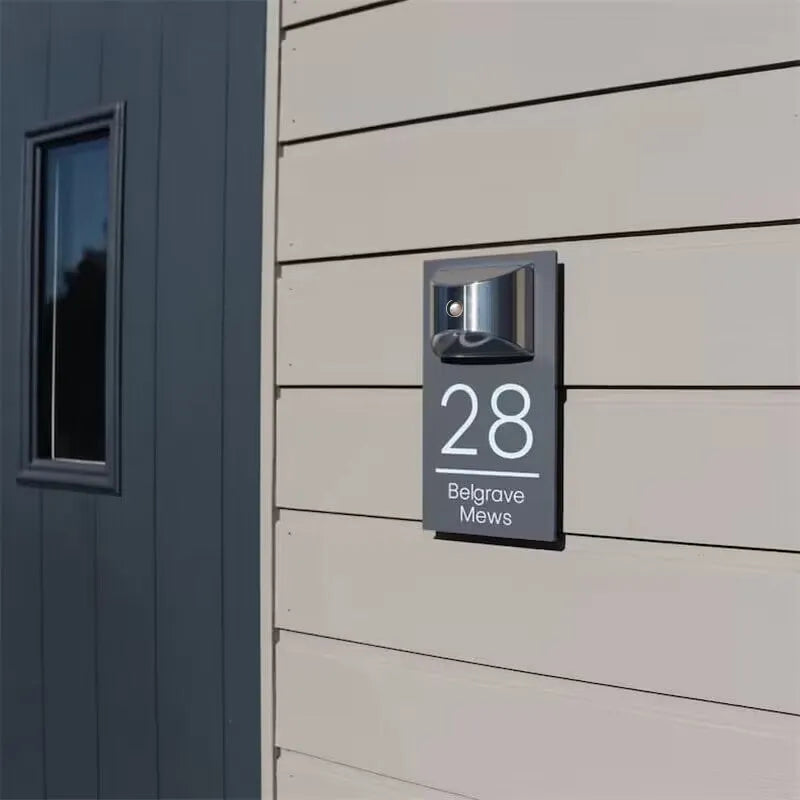 Custom Solar Door Sign